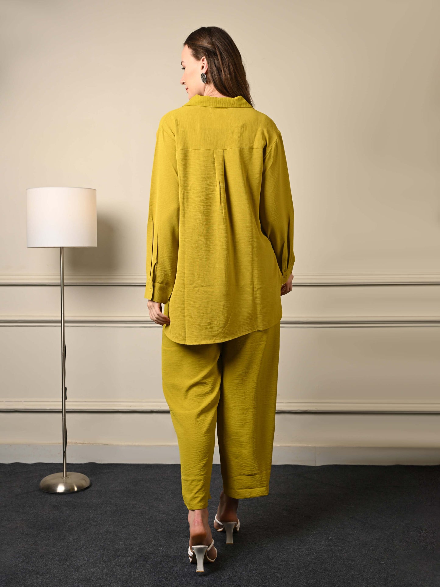 Mustard Yellow Imported Fabric Coord Set