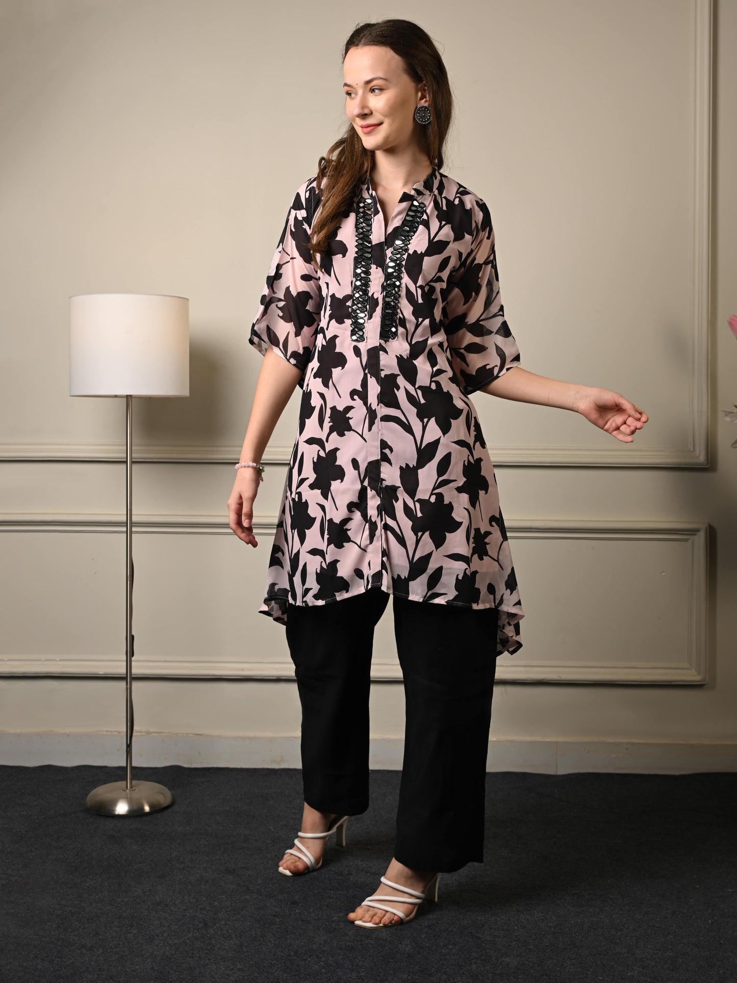 Black Kaftan Coord set