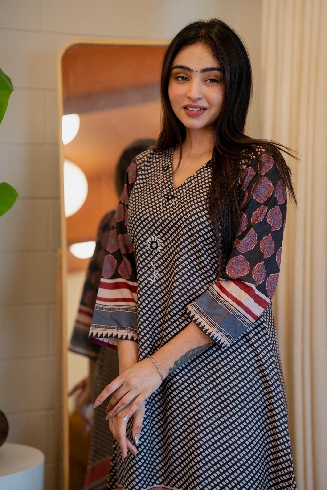 Midnight Blue Flared Kurta Pant Set