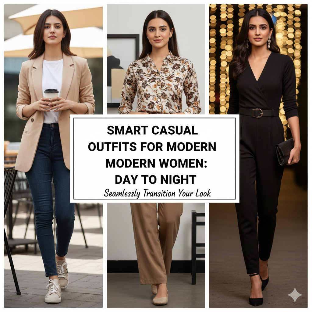 Smart Casual Outfits for Modern Women: Day to Night