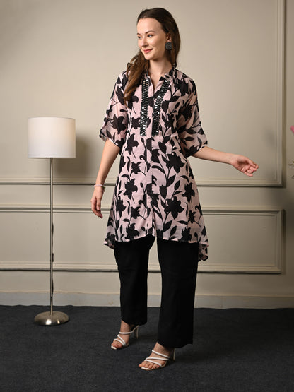 Black Kaftan Coord set