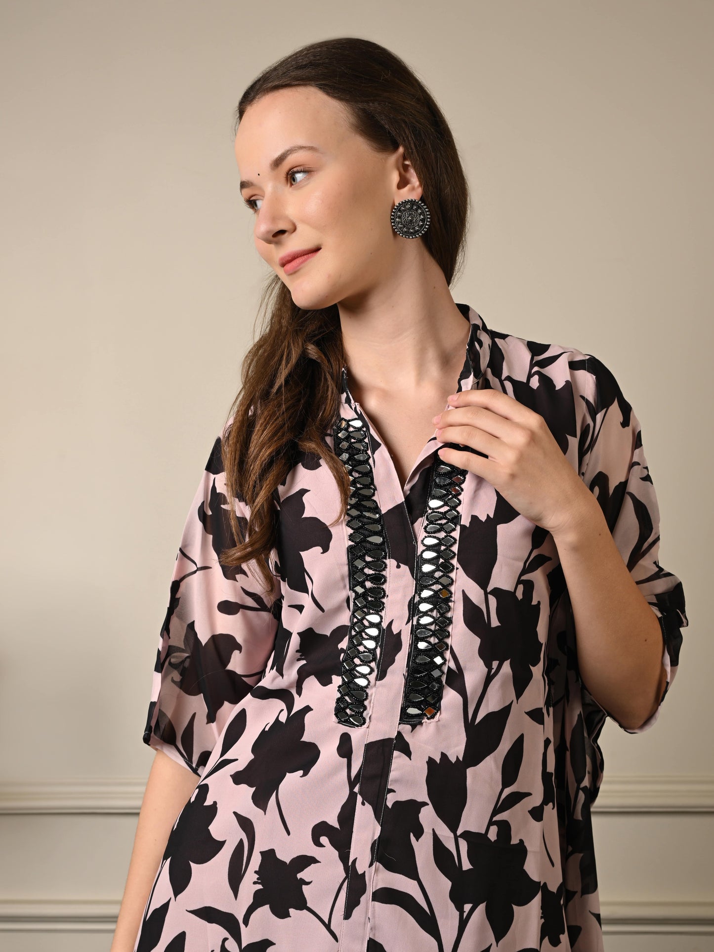 Black Kaftan Coord set