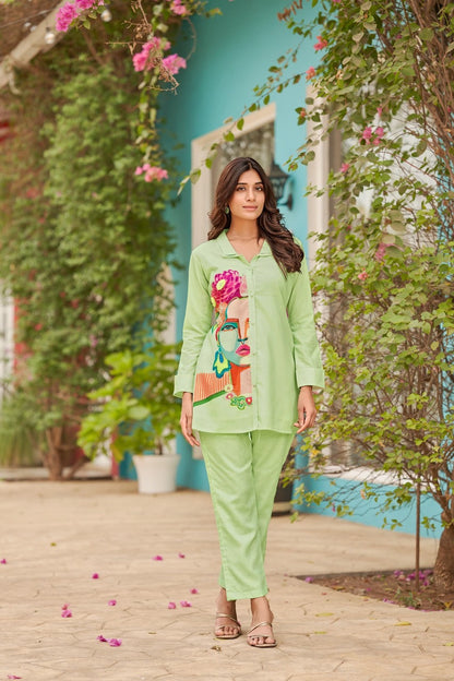 Verdant Mirage Green Coord Set