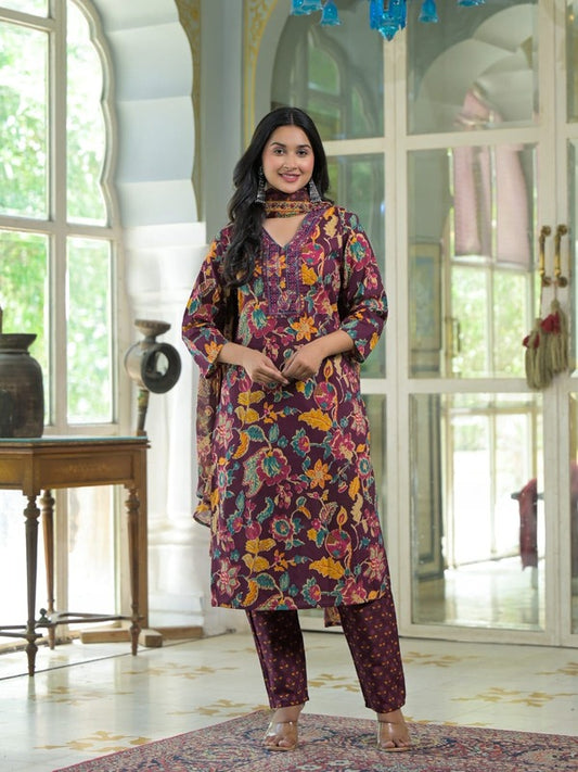 Reverie Wine Organic Cotton Suit Set