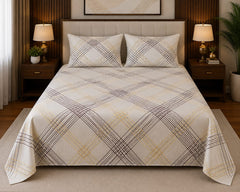Azure Geometric Bedsheet