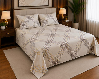 Azure Geometric Bedsheet