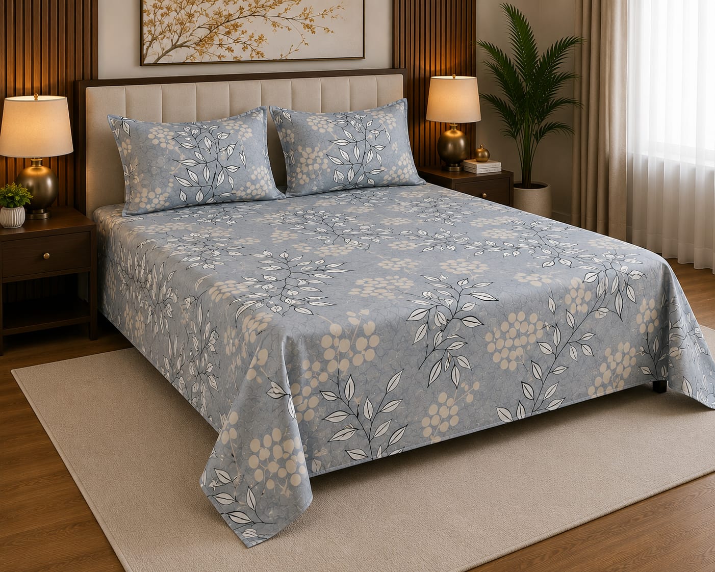 Pristine Pastel Bedsheet