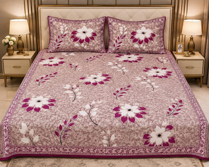 Ruby Floral Bedsheet
