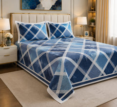 Siara Blue Bedsheet